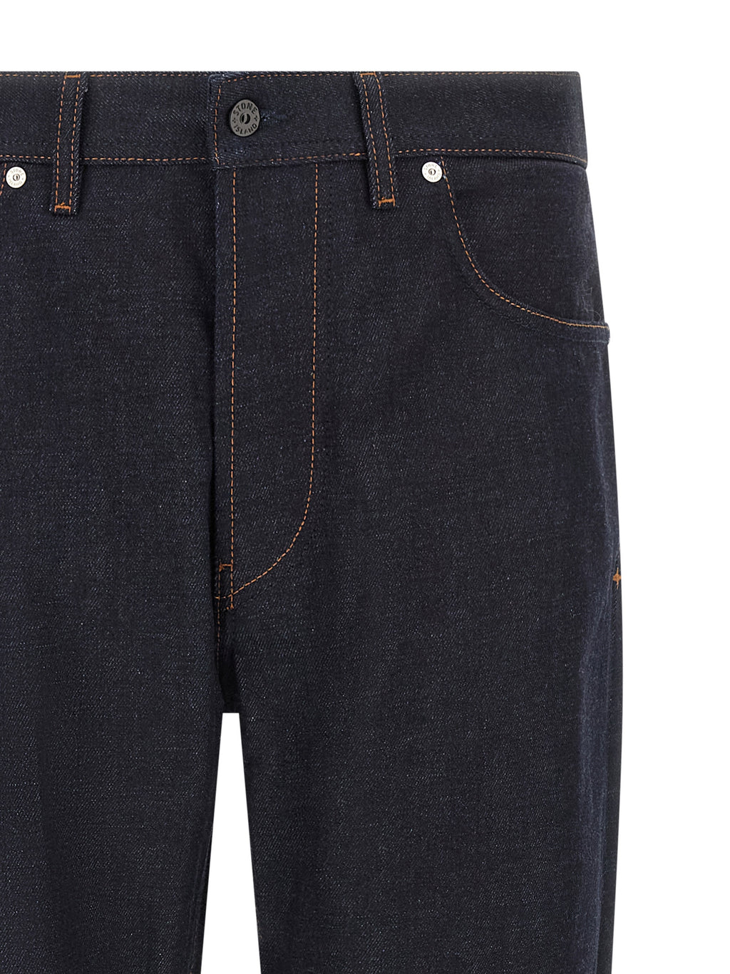 Blaue Jeans aus Baumwolle im geraden Schnitt