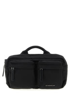 Schwarze Crossbody-Tasche aus Polyamid