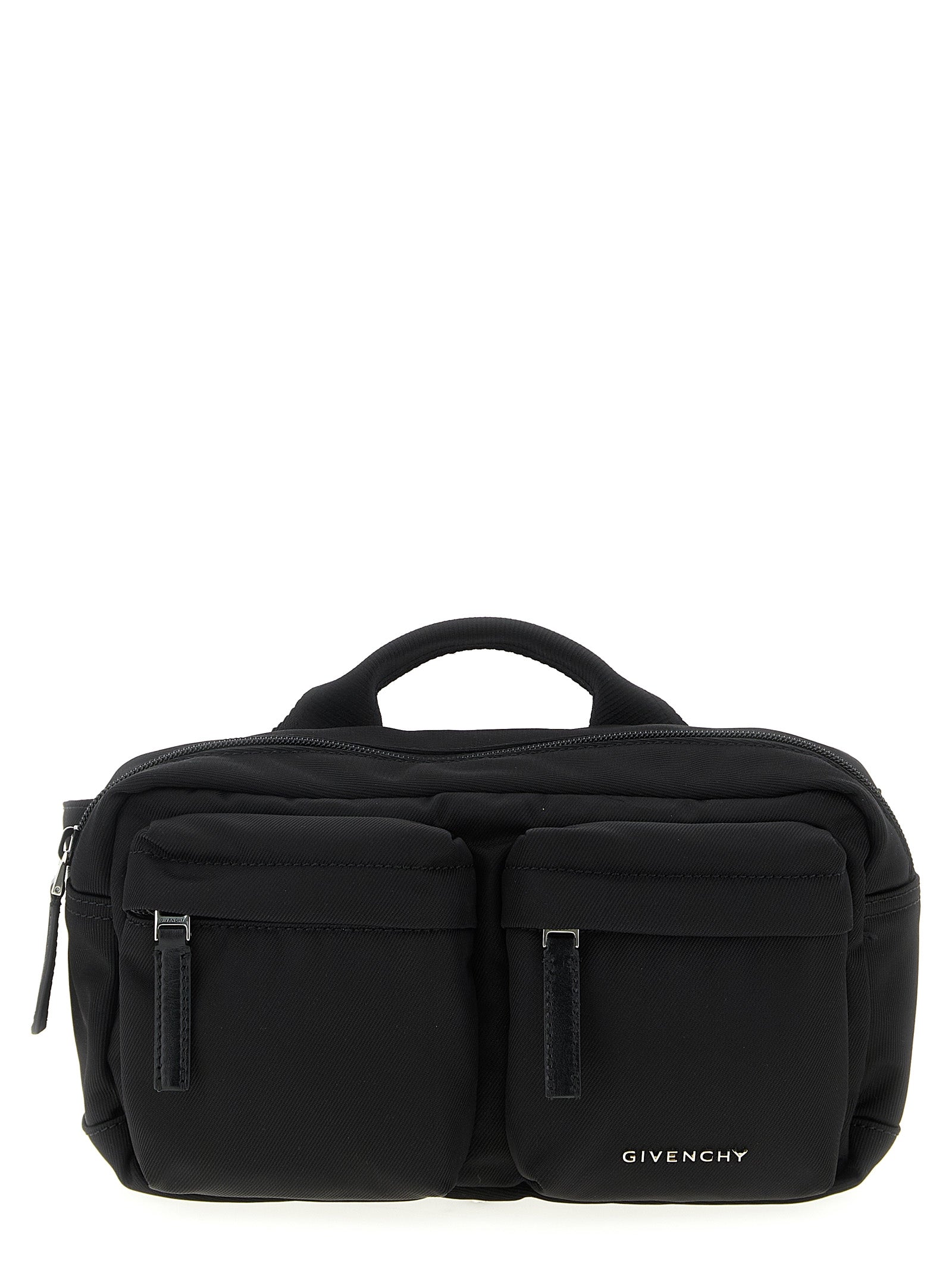 Schwarze Crossbody-Tasche aus Polyamid