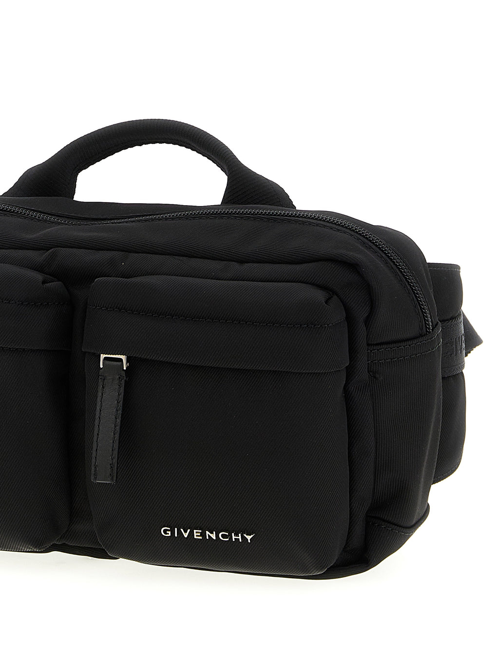 Schwarze Crossbody-Tasche aus Polyamid