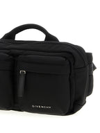 Schwarze Crossbody-Tasche aus Polyamid