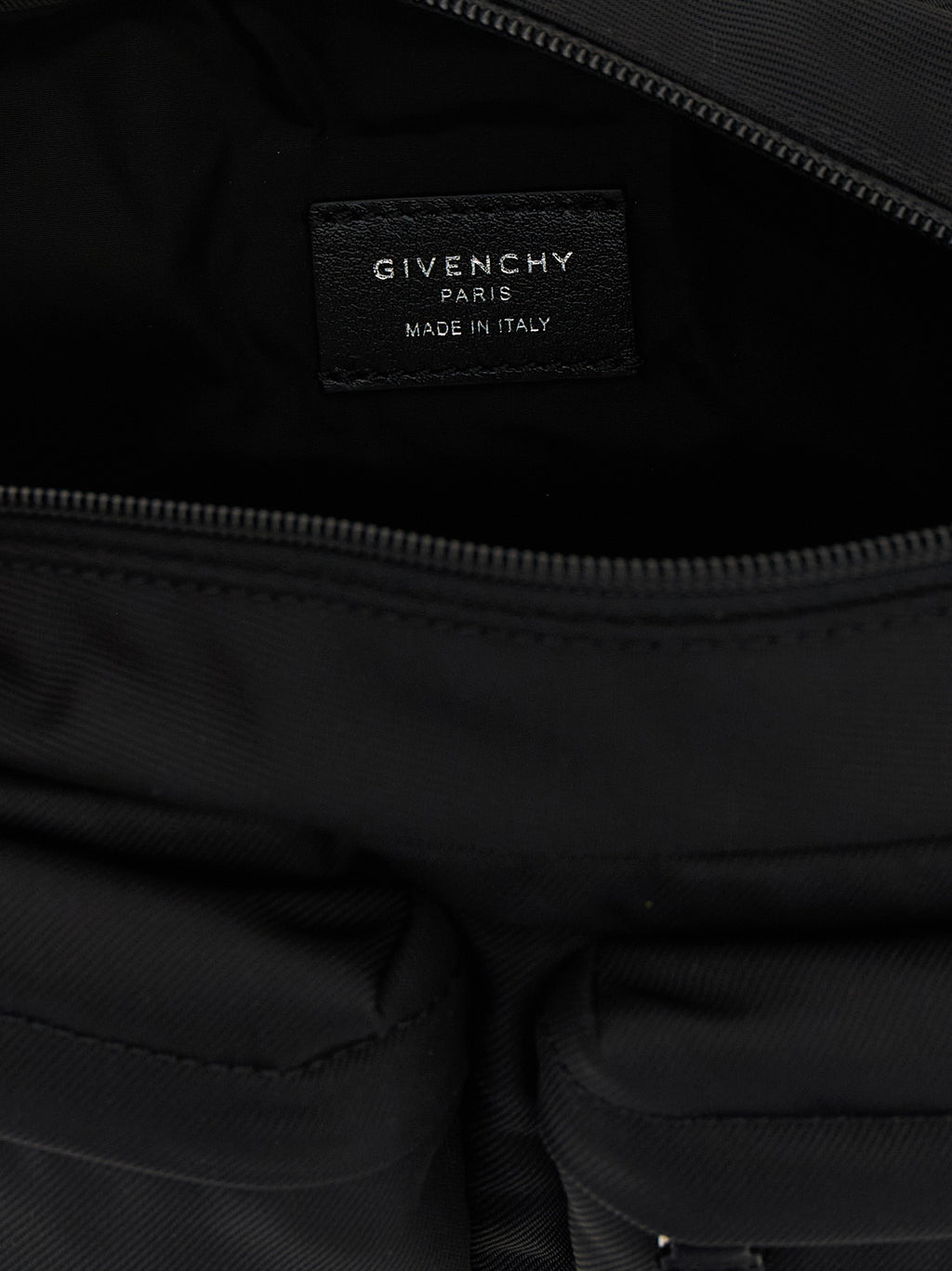 Schwarze Crossbody-Tasche aus Polyamid