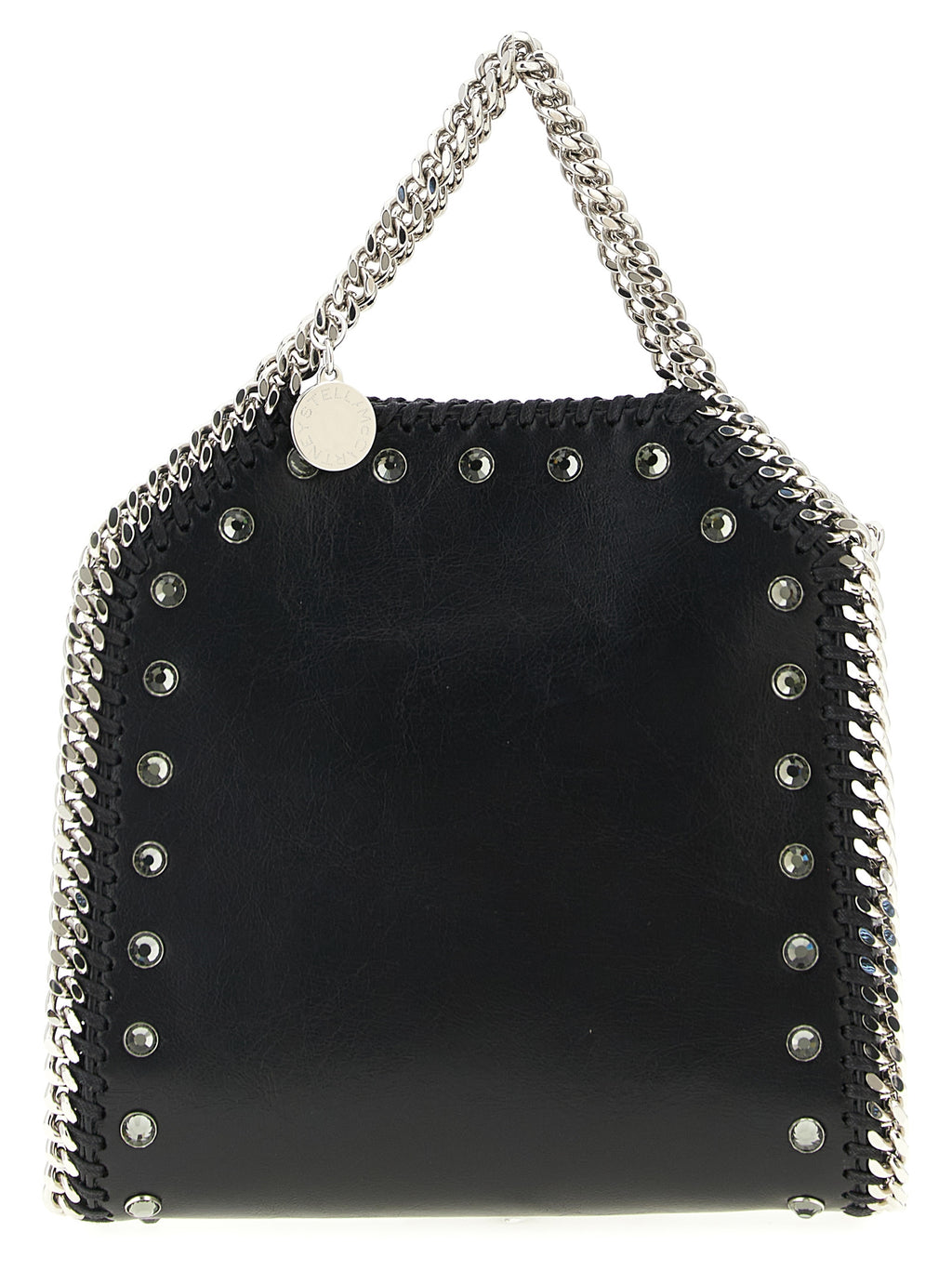 Schwarze Handtasche aus Polyester