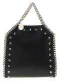 Schwarze Handtasche aus Polyester