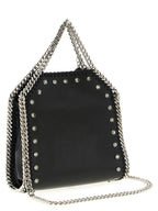 Schwarze Handtasche aus Polyester
