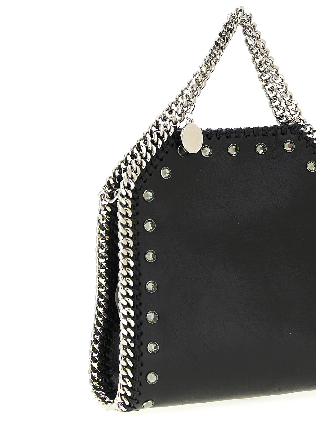 Schwarze Handtasche aus Polyester