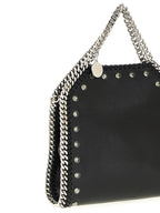 Schwarze Handtasche aus Polyester
