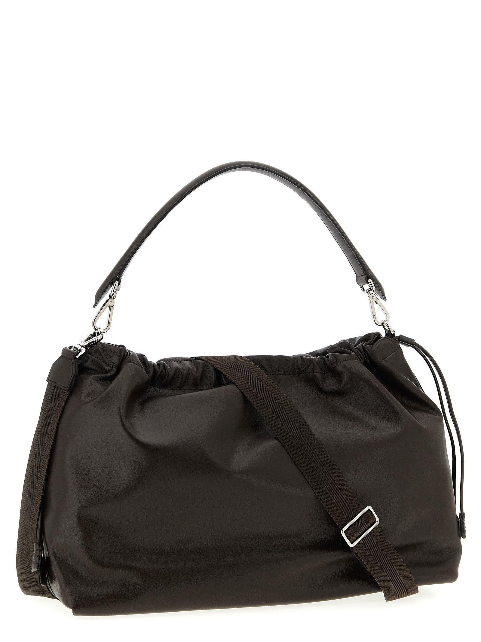 Braune Kalbsleder-Handtasche