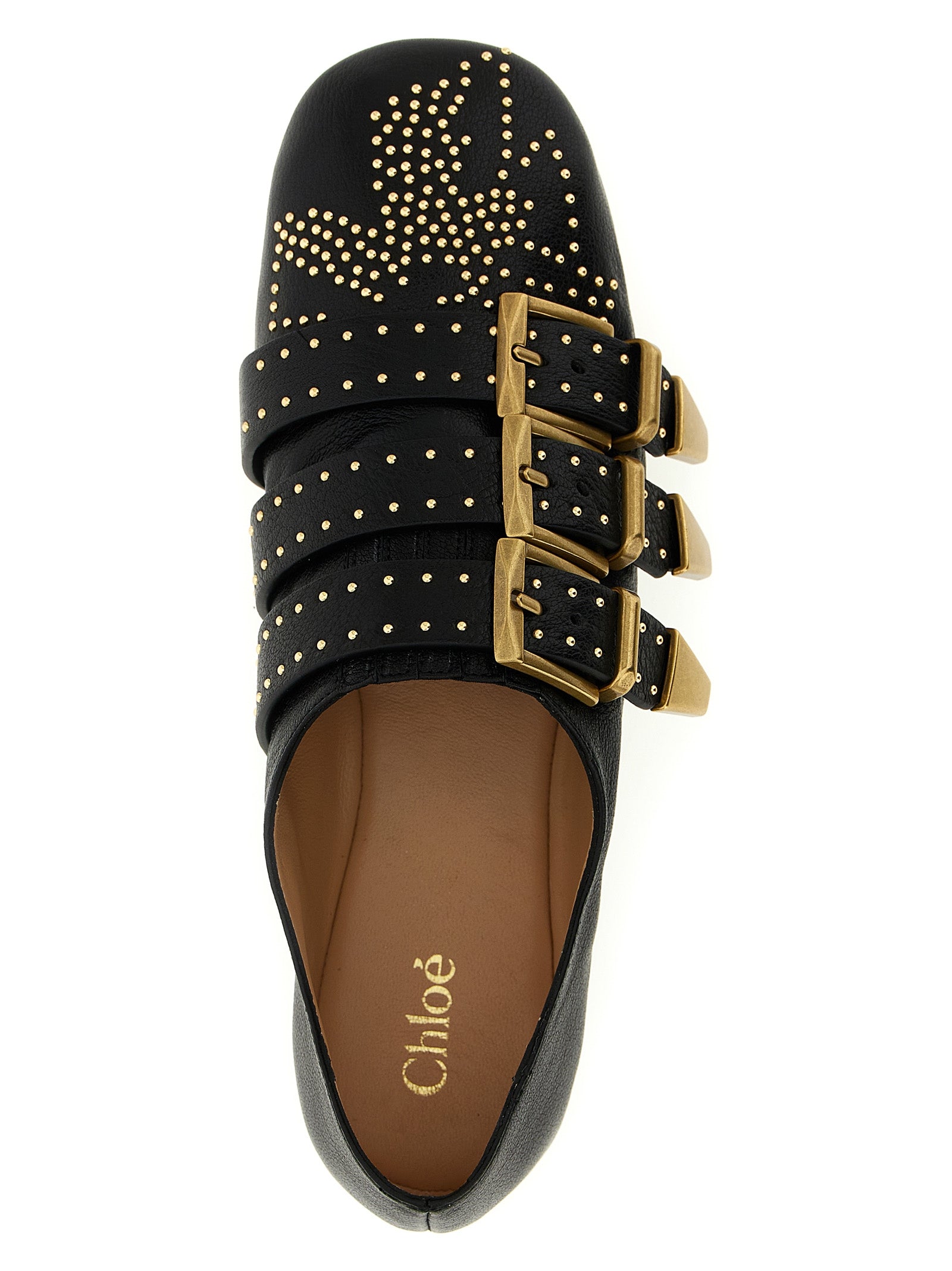 Schwarze Ballerinas aus Lammleder