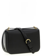 Schwarze Kalbsleder-Schultertasche