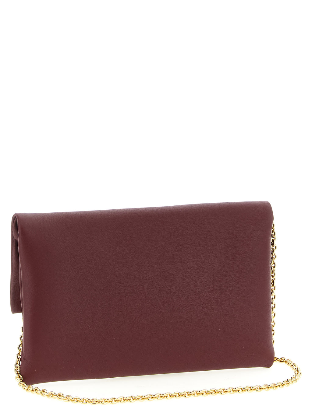 Bordeaux Lammleder Clutch Bag