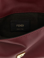 Bordeaux Lammleder Clutch Bag