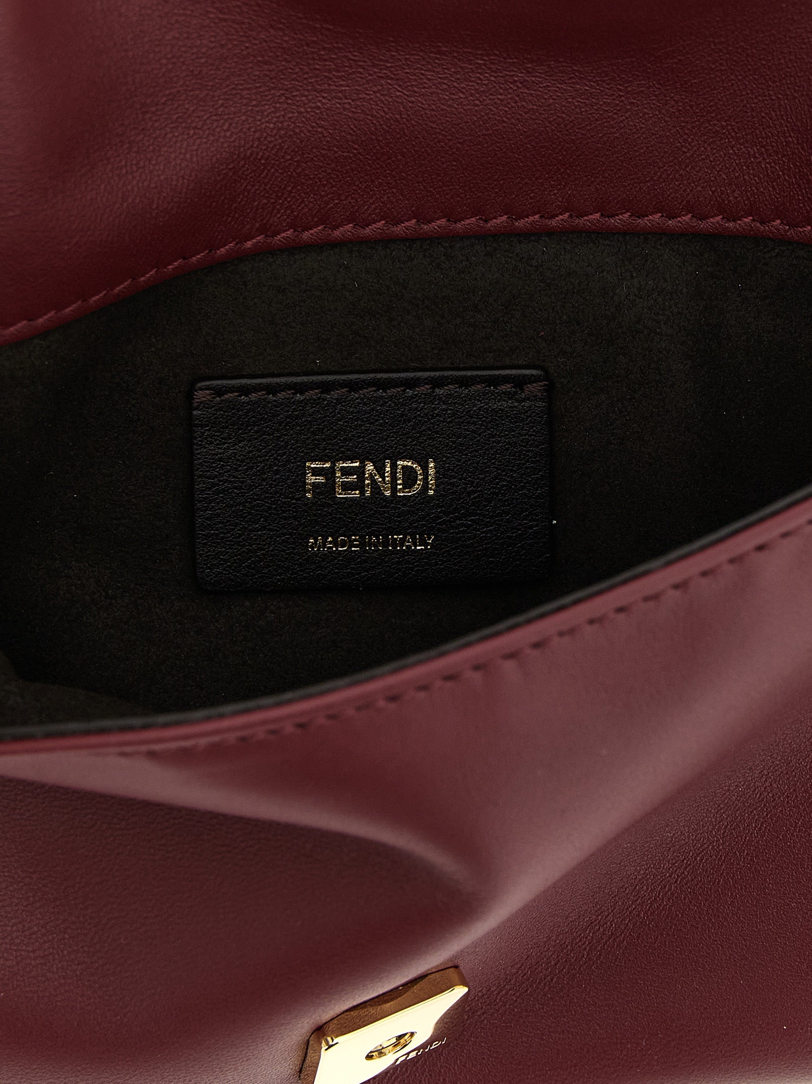 Bordeaux Lammleder Clutch Bag