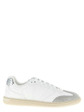 Weiße Kalbsleder Low-Top-Sneaker