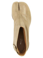 Goldfarbene Kaschmir-Stiefeletten