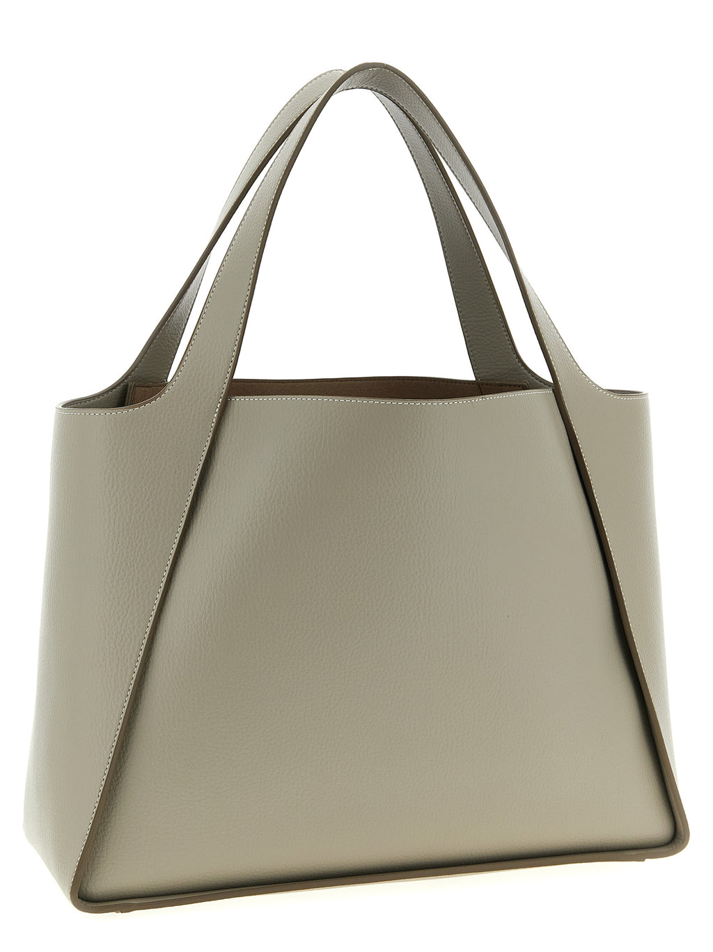 Beige Polyamid-Tragetasche