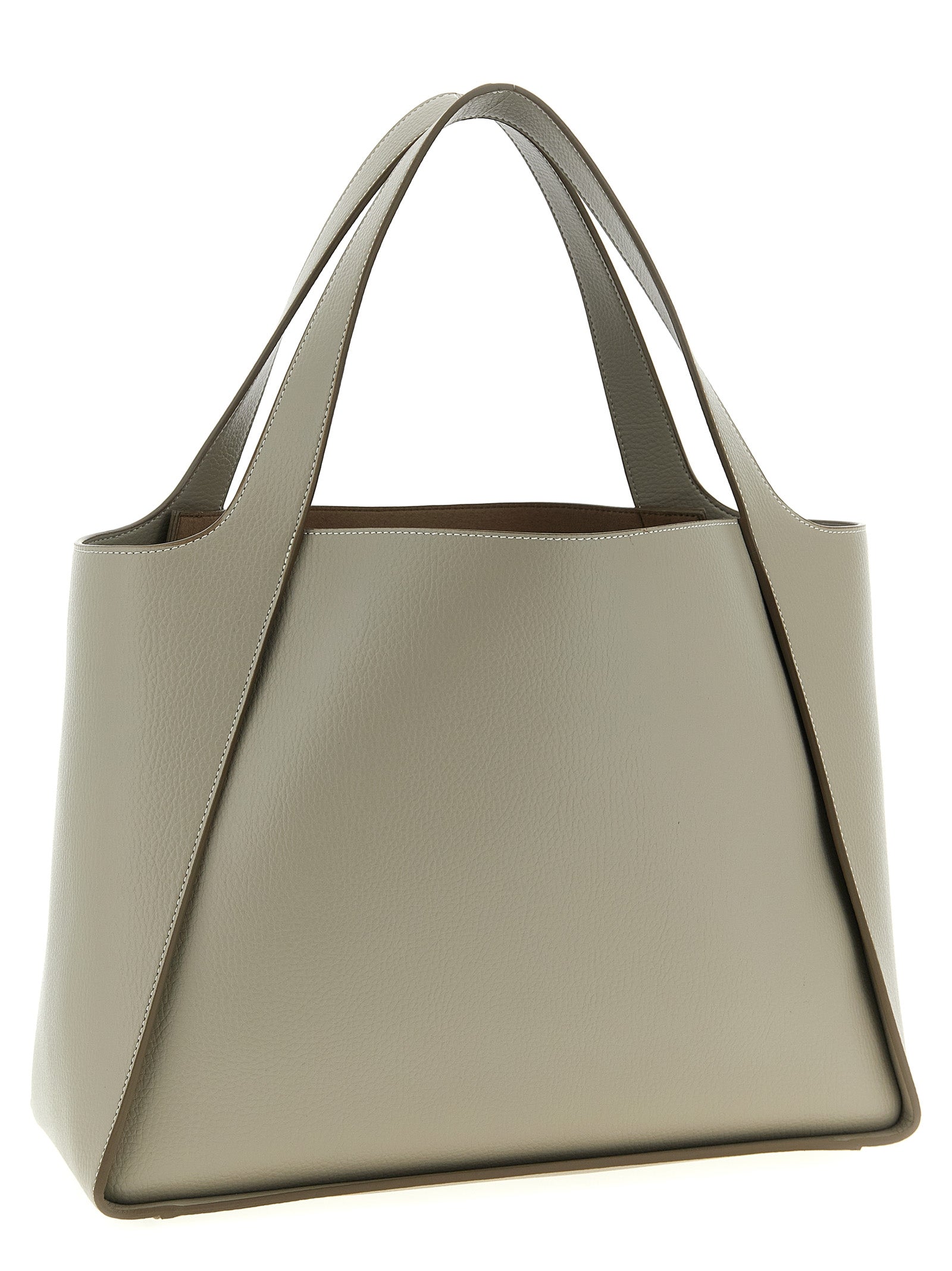 Beige Polyamid-Tragetasche