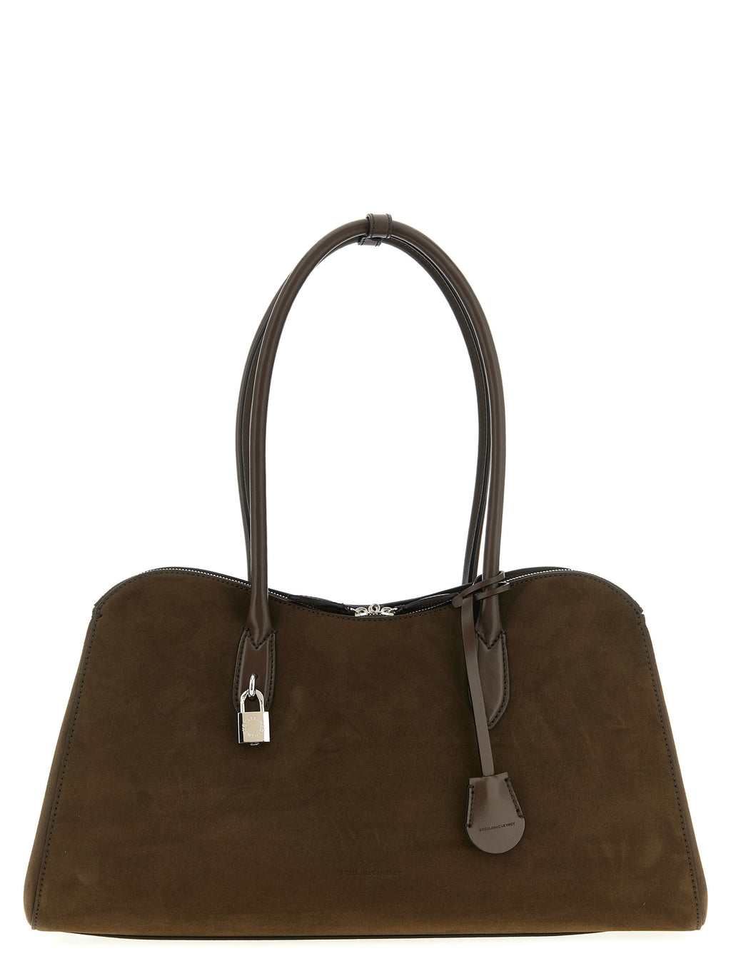 Schultertasche aus braunem Hanf