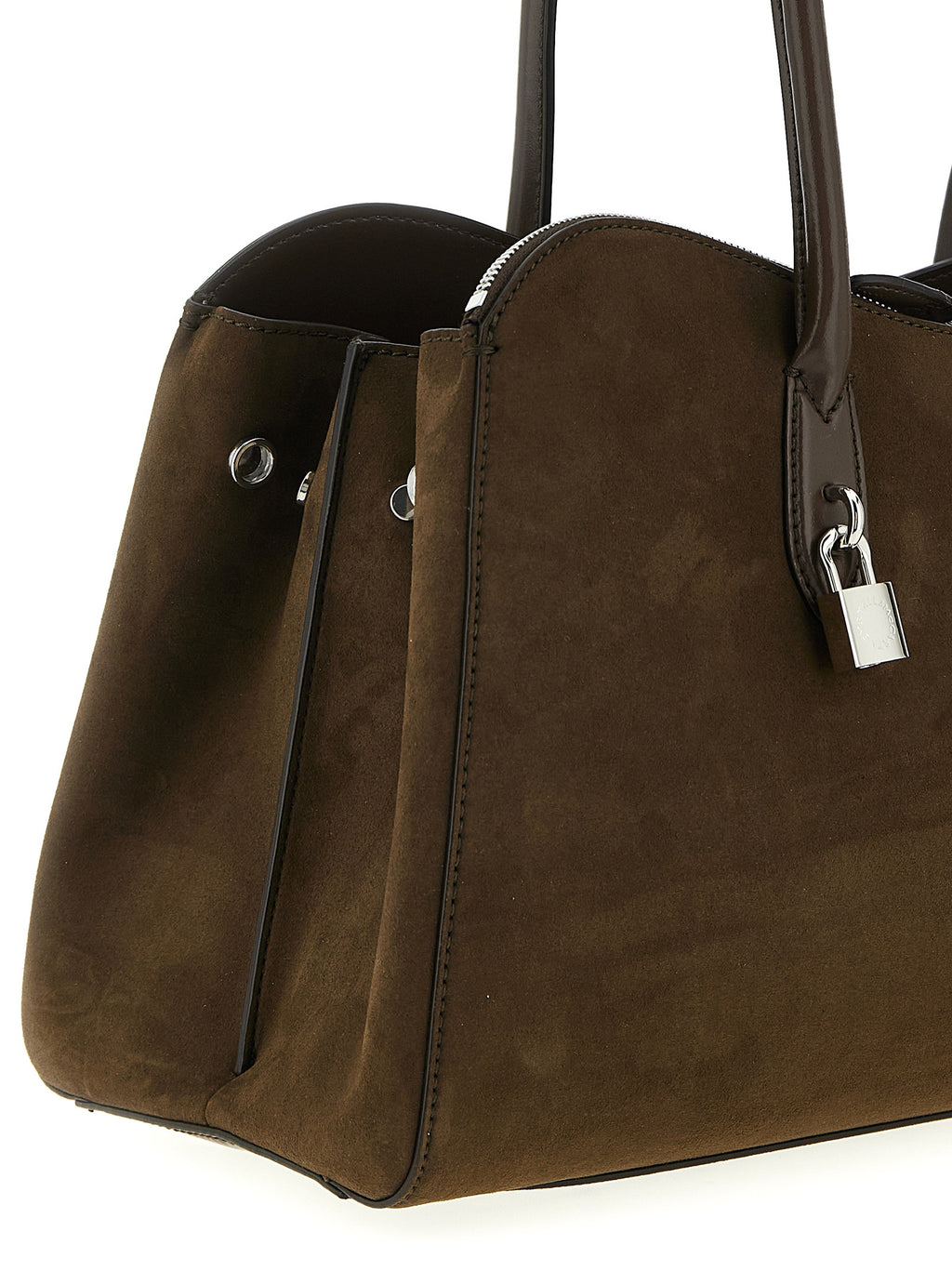Schultertasche aus braunem Hanf