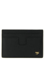 Schwarzes Kartenetui aus Leder 325802BM