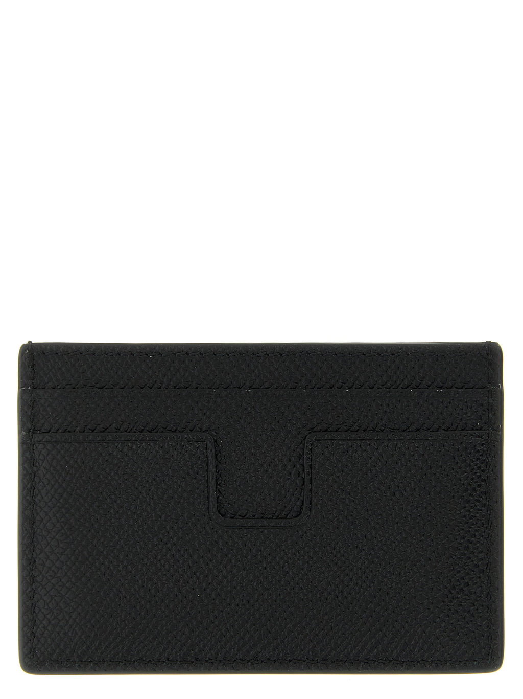 Schwarzes Kartenetui aus Leder 325802BM
