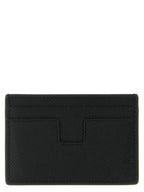 Schwarzes Kartenetui aus Leder 325802BM