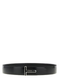 Schwarzer Gürtel aus Leder 325831