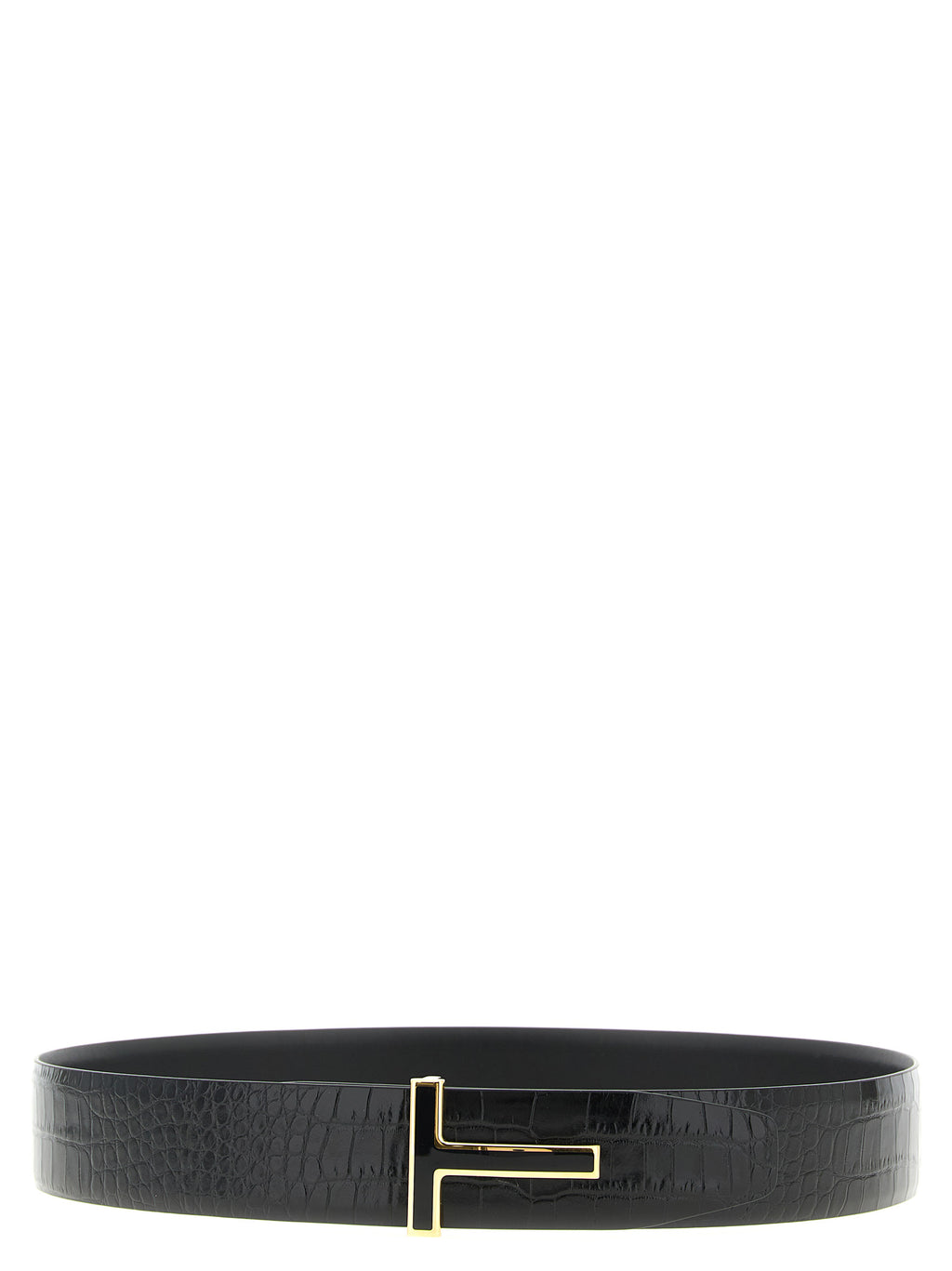 Schwarzer Gürtel aus Leder 325835