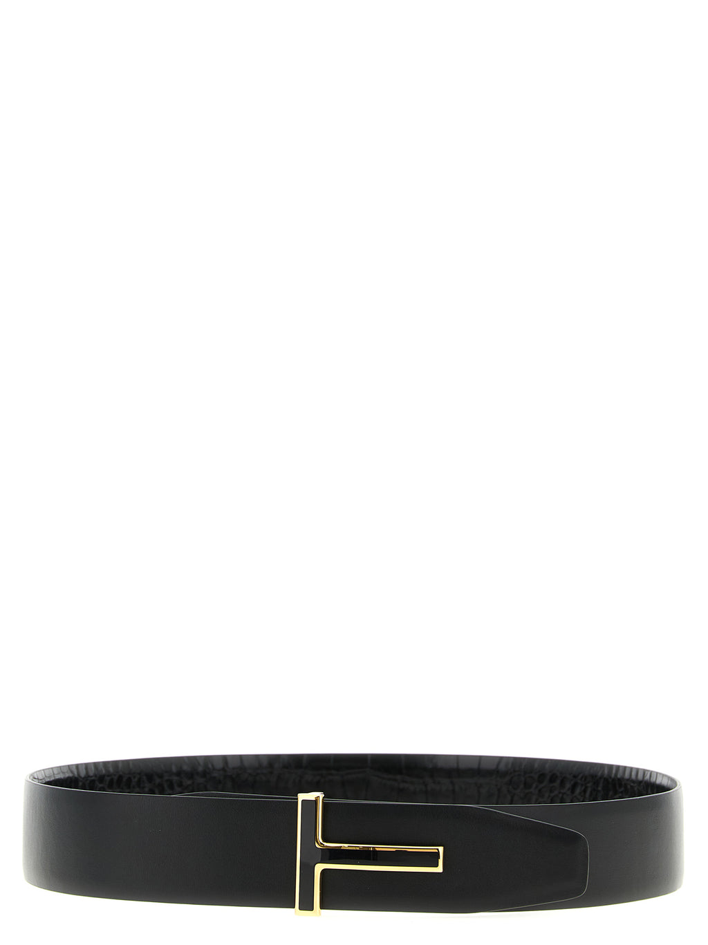 Schwarzer Gürtel aus Leder 325835