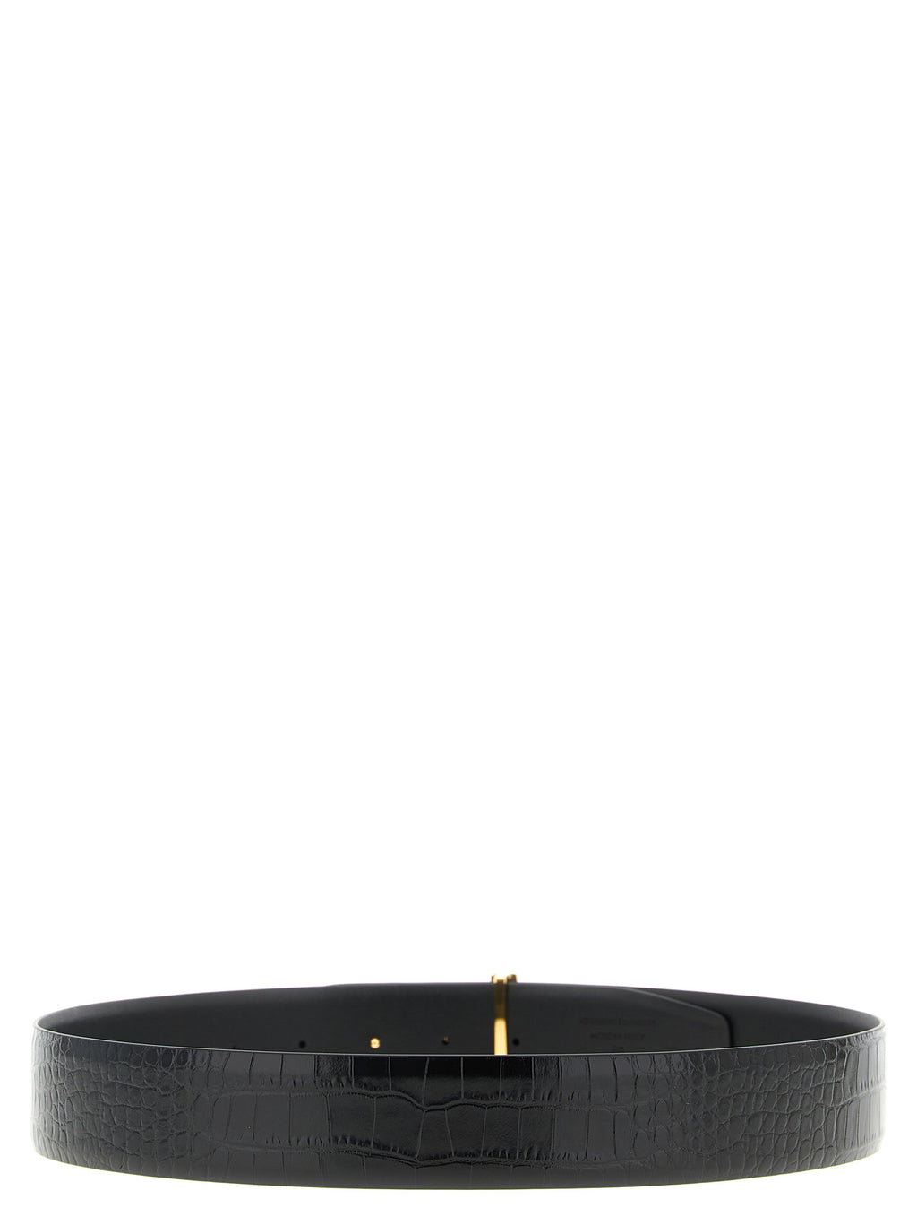 Schwarzer Gürtel aus Leder 325835
