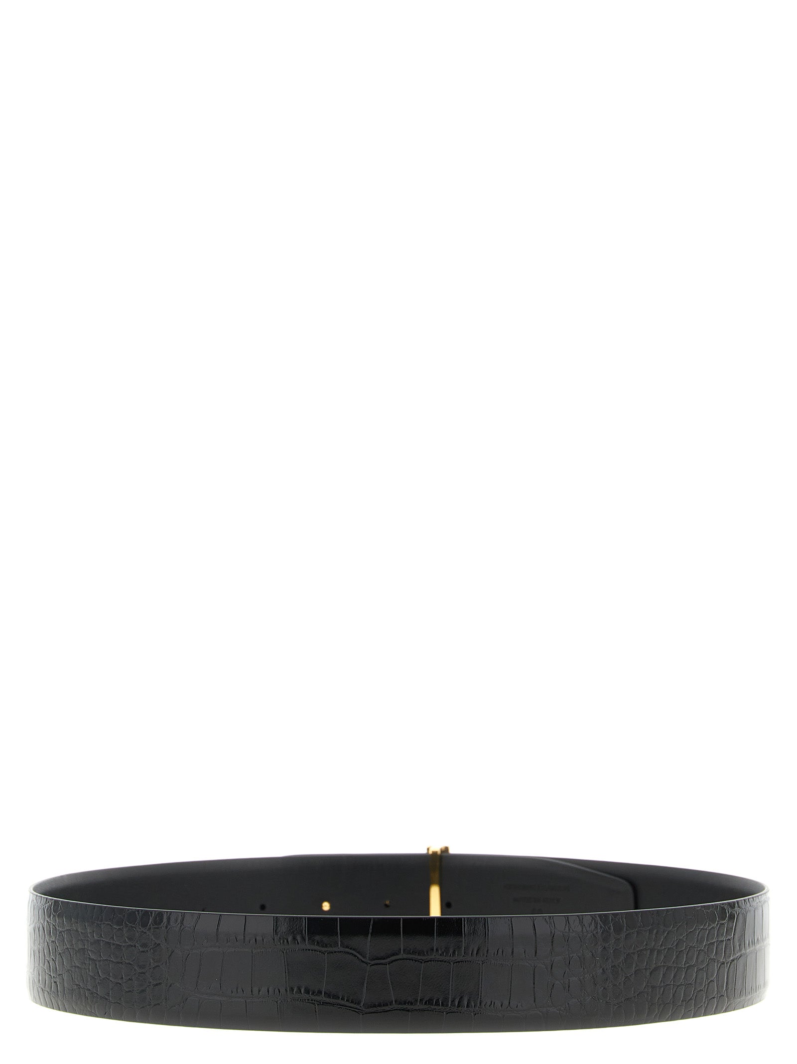 Schwarzer Gürtel aus Leder 325835