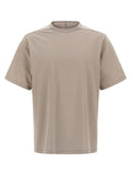 Beiges Baumwoll-T-Shirt