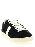 Bicolor Leather Low Top Sneakers