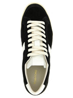 Bicolor Leather Low Top Sneakers