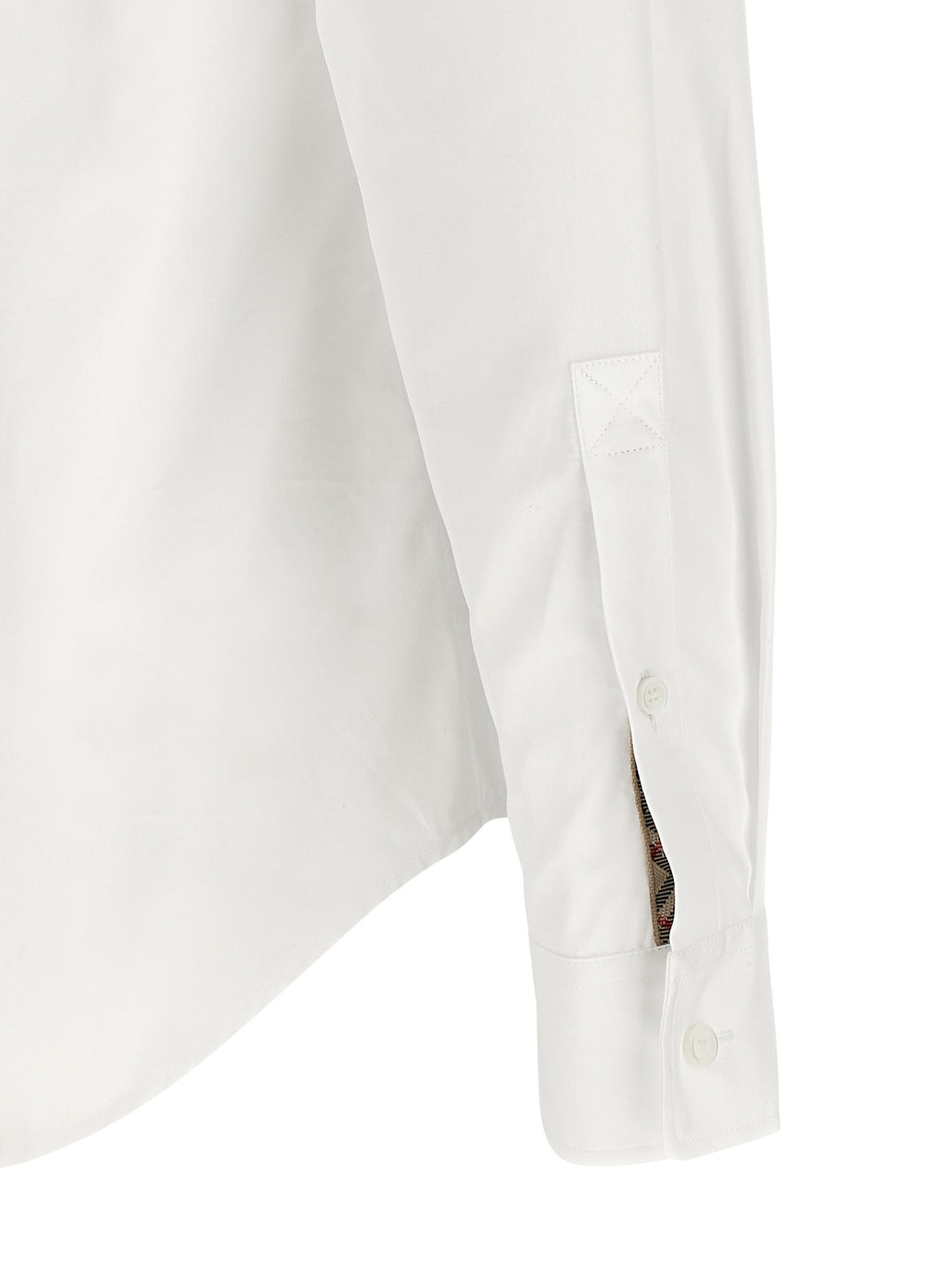 Weiße Baumwollbluse