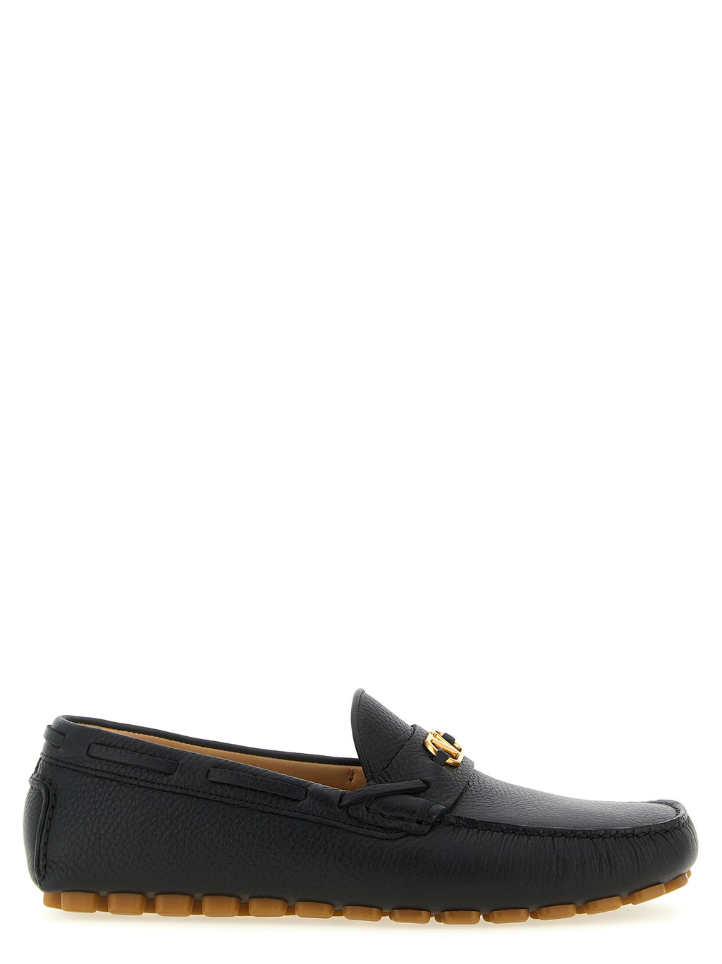 Schwarze Loafer aus Kalbsleder zum Hineinschlüpfen
