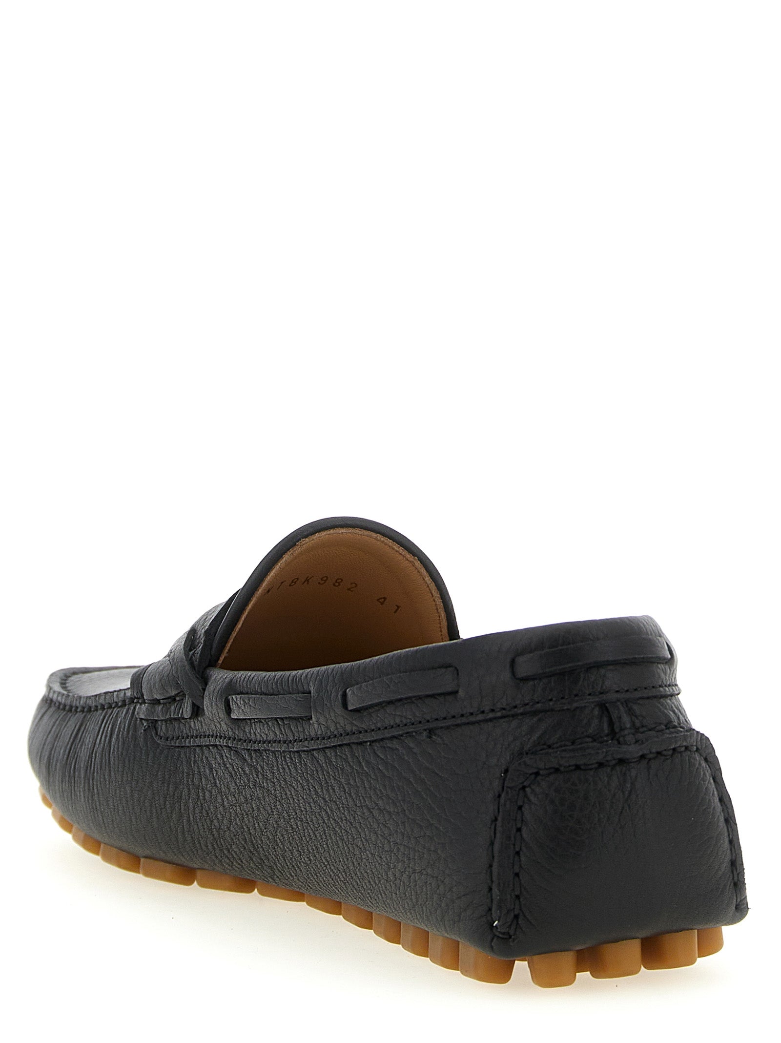 Schwarze Loafer aus Kalbsleder zum Hineinschlüpfen