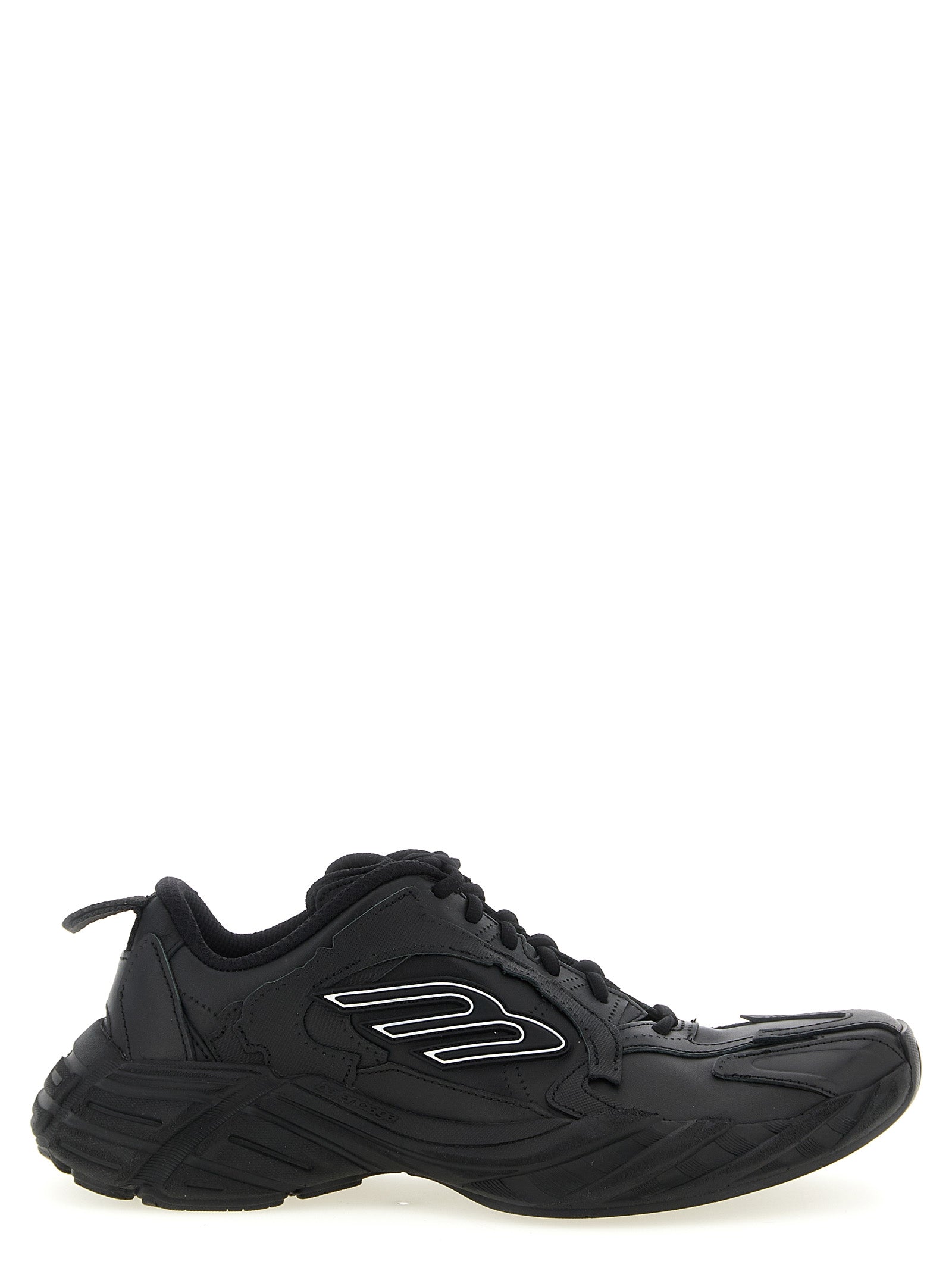 Schwarze Sneaker aus Leder 326885