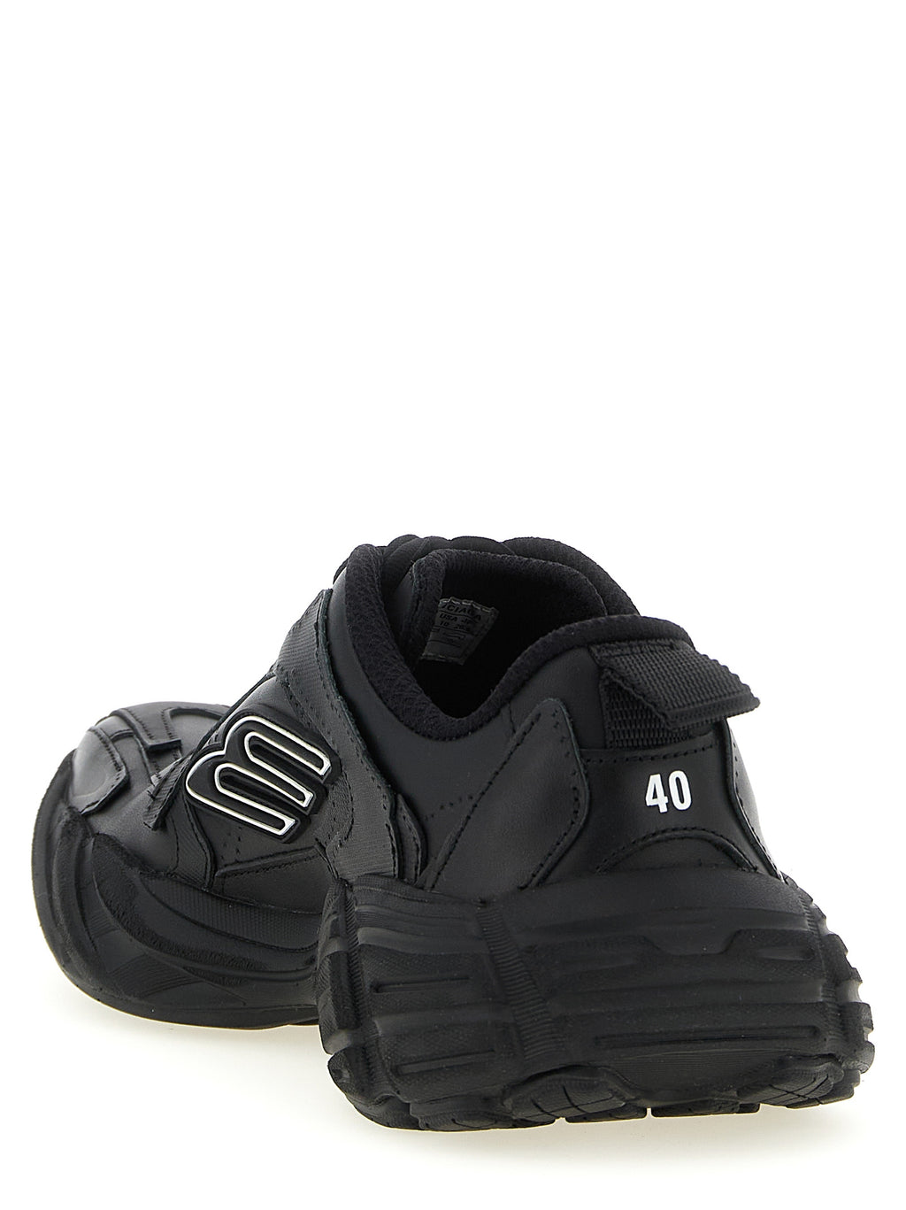 Schwarze Sneaker aus Leder 326885