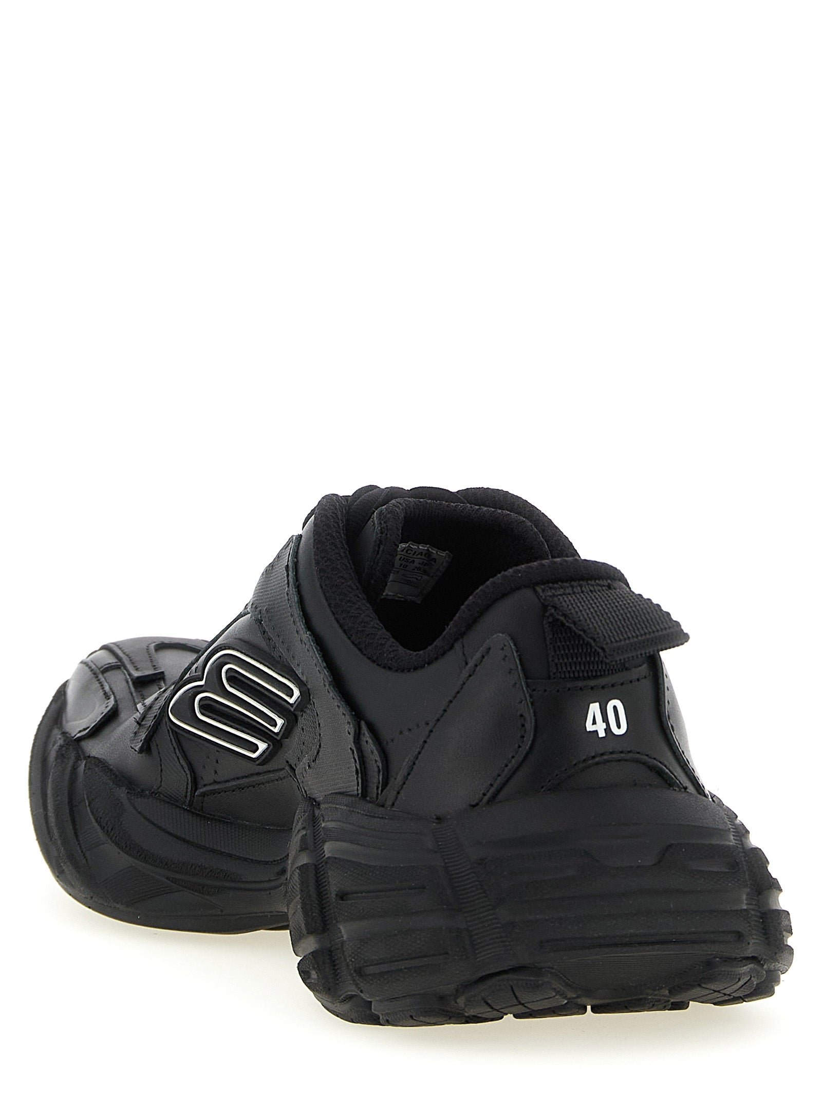 Schwarze Sneaker aus Leder 326885