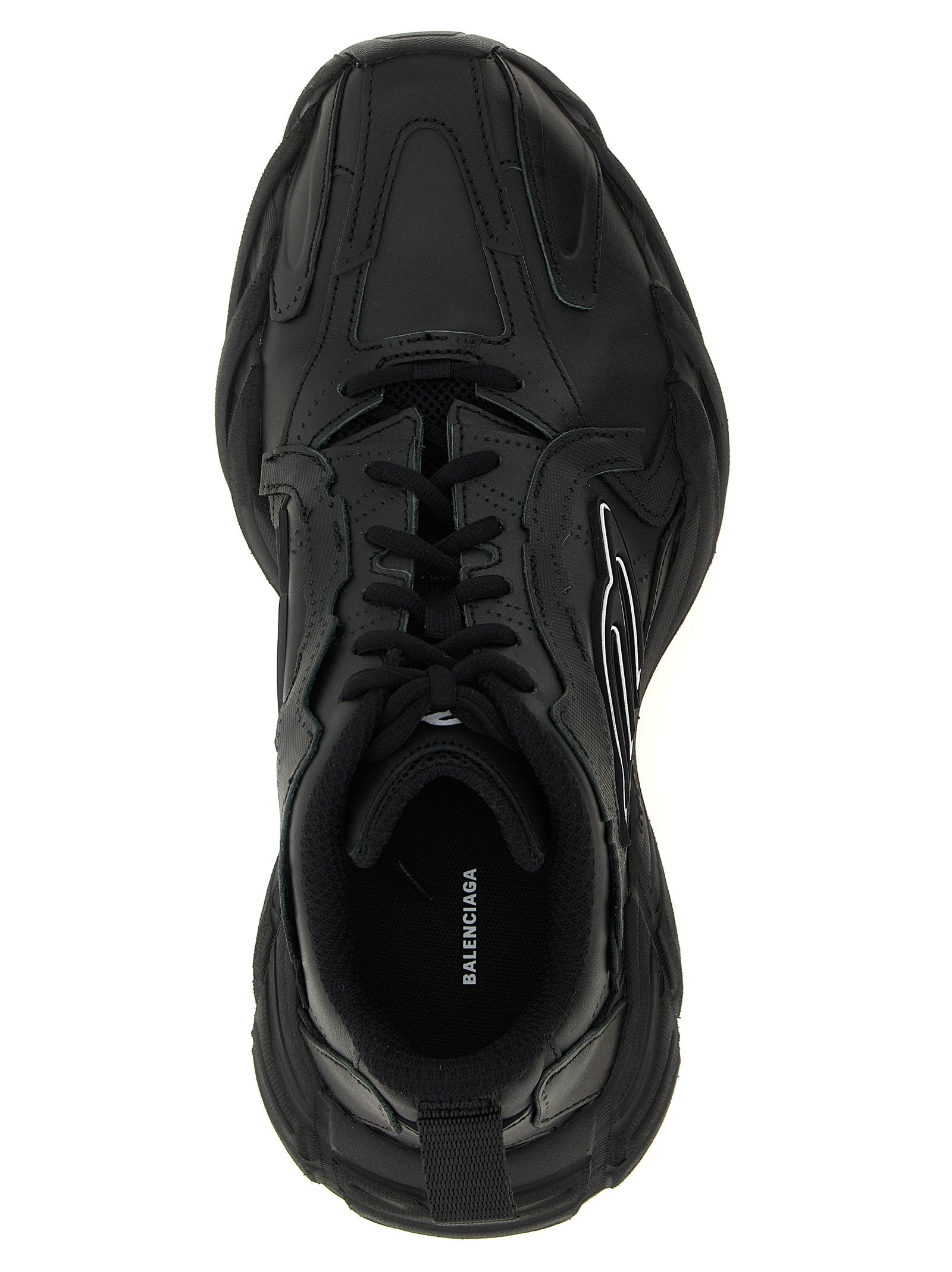 Schwarze Sneaker aus Leder 326885