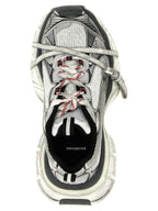 Graue Sneaker aus Polyethylen im Athletic-Stil
