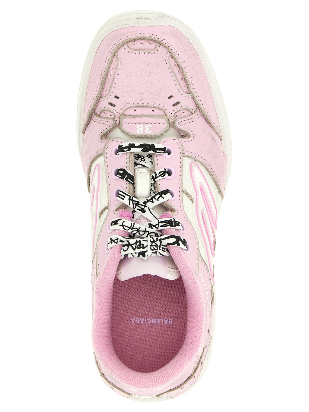 Mehrfarbige Sneaker aus Leder