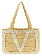 Weiße Tote Bag aus Viskose