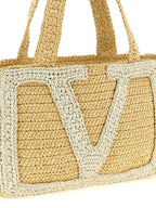 Weiße Tote Bag aus Viskose