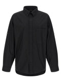 Schwarze Baumwollbluse