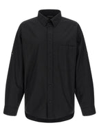 Schwarze Baumwollbluse