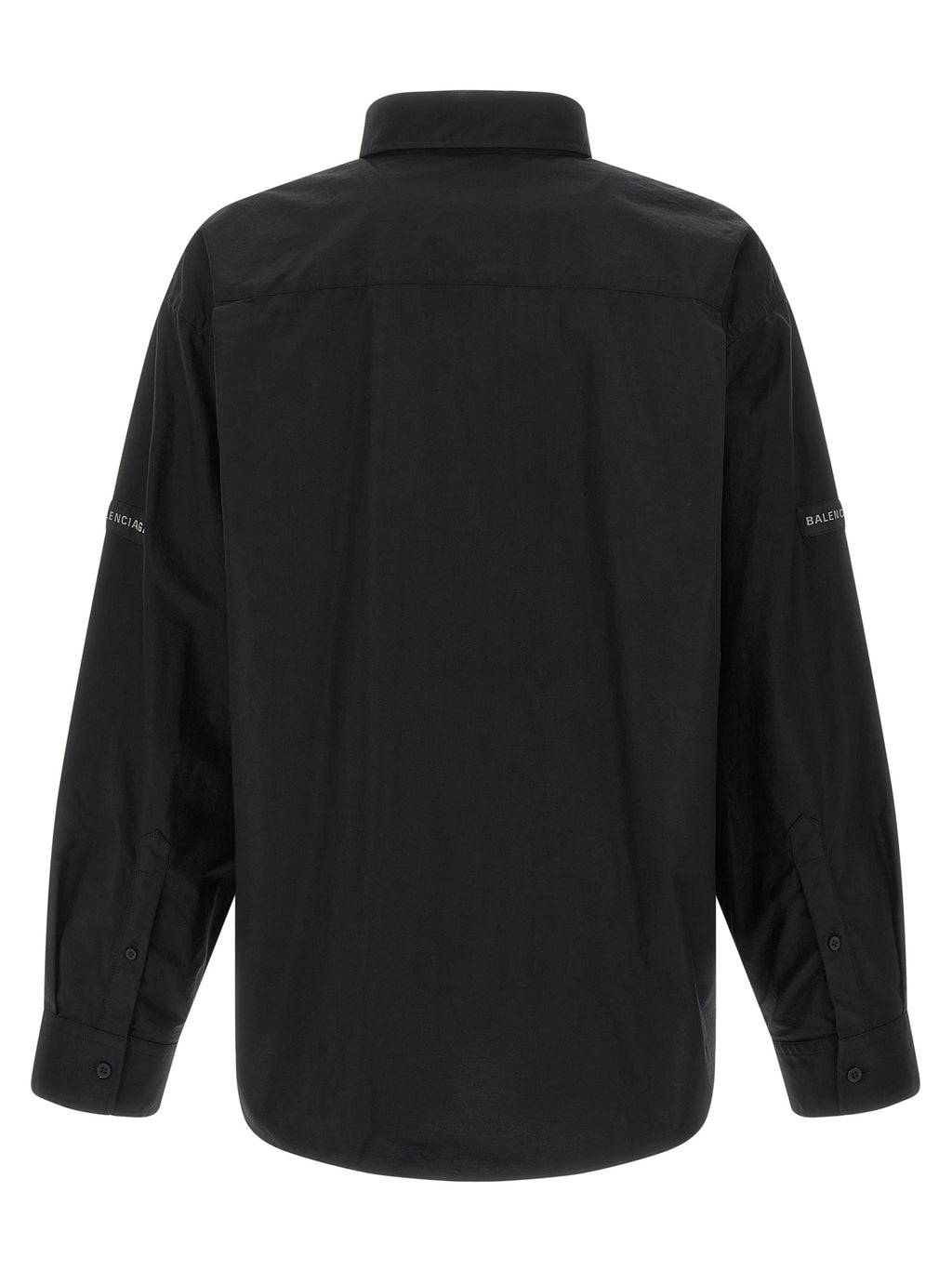 Schwarze Baumwollbluse