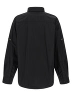Schwarze Baumwollbluse