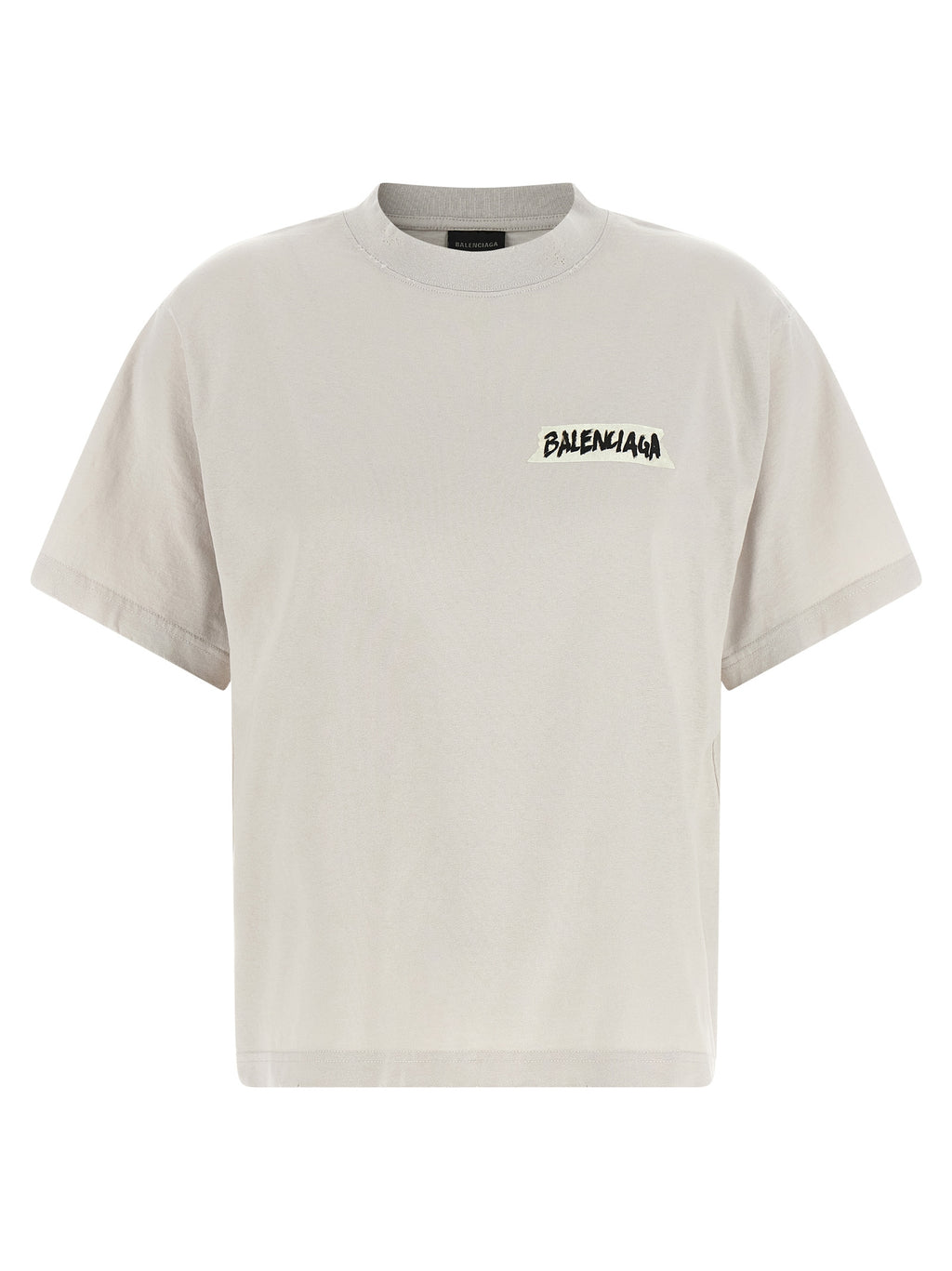 Graues Baumwoll-T-Shirt
